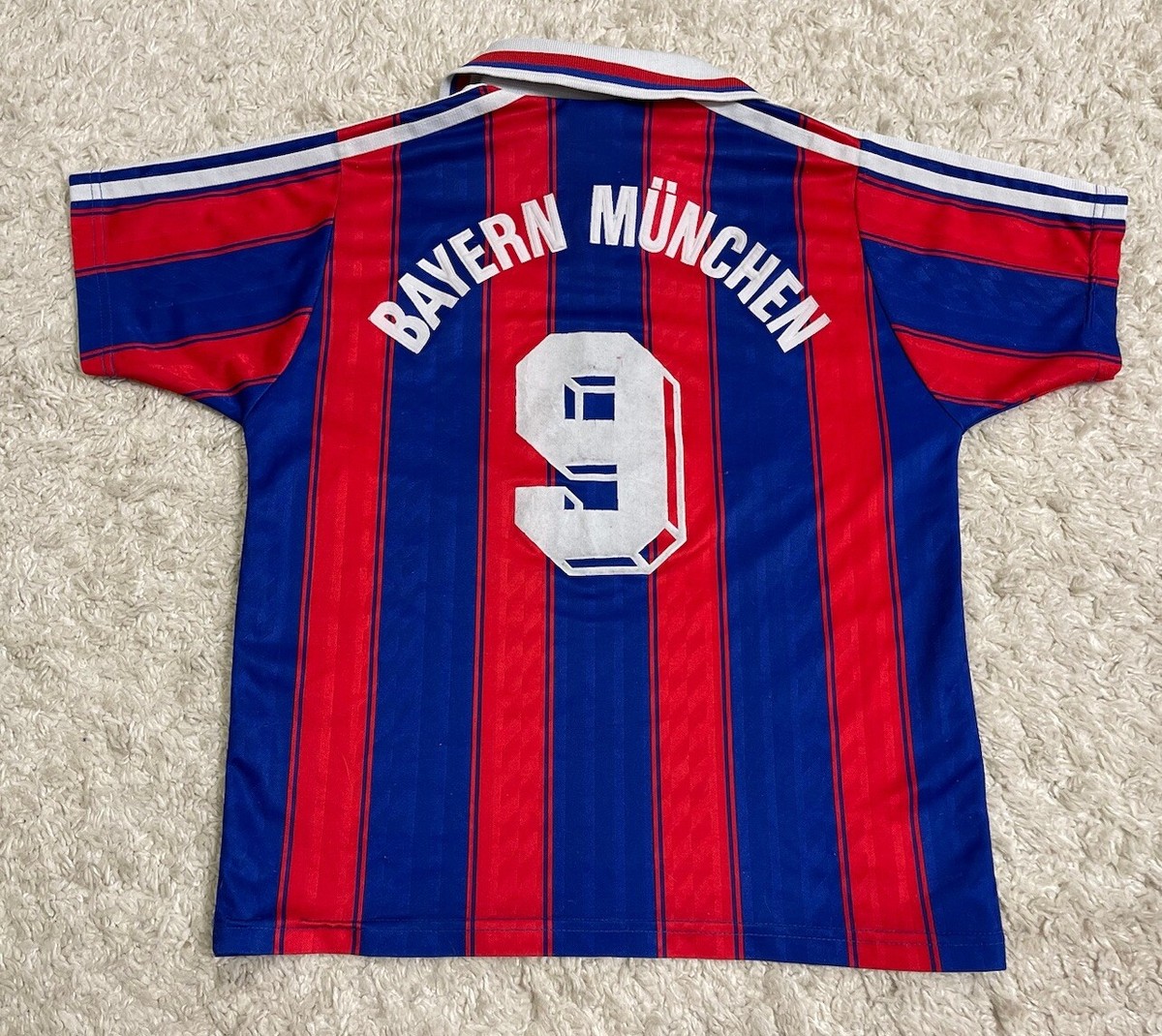 FC Bayern Munich 1996-98 Opel Vintage Adidas Sz XS Football Shirt