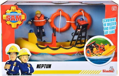 Simba Feuerwehr Boot Feuerwehrmann Sam Neptune, Boot mit Figur 109252571
