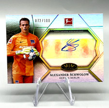 2021-22 TIER ONE BUNDESLIGA ALEXANDER SCHWOLOW AUTO /100 HERTHA BERLIN