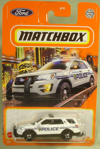Ford Explorer Interceptor Matchbox Monroeville Pa policía #92/100 2022 - Imagen 2 de 2