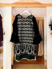 Pakistani/indian ready to wear elegant velvet shirt/kurta Bollywood style