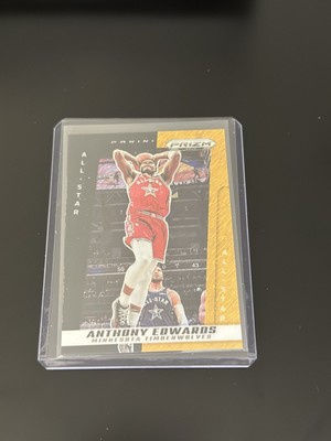 2024-25 PANINI PRIZM DECA ANTHONY EDWARDS FOTL Black & Gold Shimmer /8 All Star