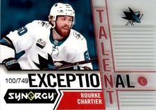 Rourke Chartier 2018-19 Upper Deck Synergy Exceptional Talent RC #ET-33 100/749