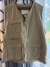 Orvis Men's Cotton Khaki Vest Size Xl
