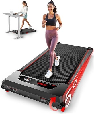 Walking Pad Portable under Desk Treadmill with Incline 2.5HP for Home Office 265