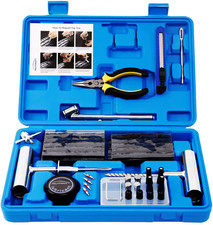 Tire Repair Kit - 68Pcs Heavy Duty Tire Plug Kit, Universal Tire Repair Tools to