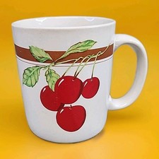 Taza icónica de porcelana Dubí - Huerto de frutas Jardín del Edén - Cerezas