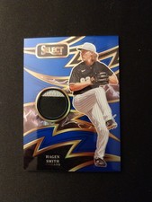 2025 Panini Select Hagen Smith Blue Sparks 3-Color Patch Relic 31 /49 White Sox