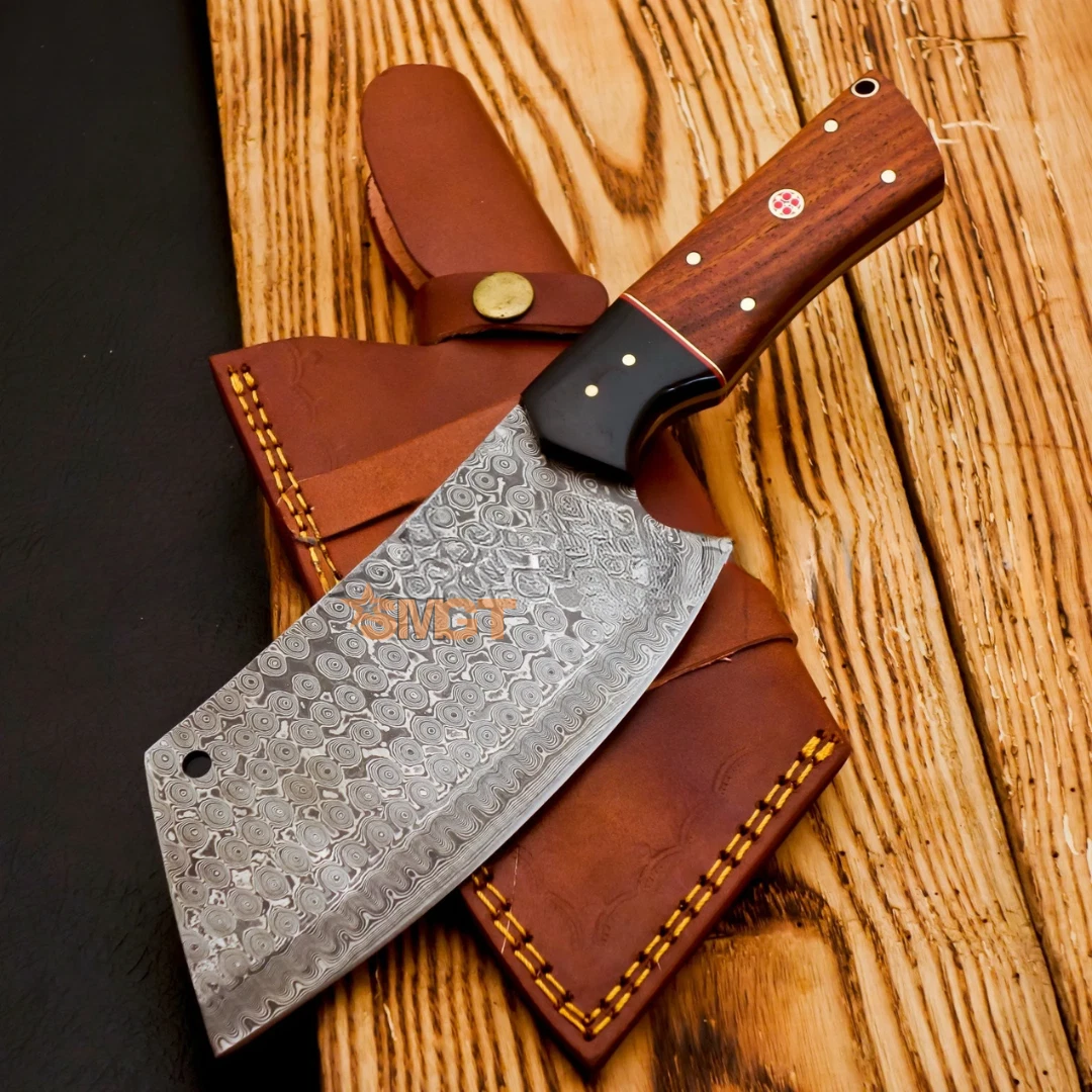 STAR MARINE Personalized Damascus Chef Knife 12" – Hand Forged 58HRC Cleaver