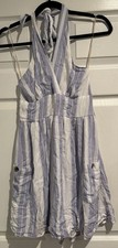 Women's Size M Lined Sundress Ties at Neck - A0231