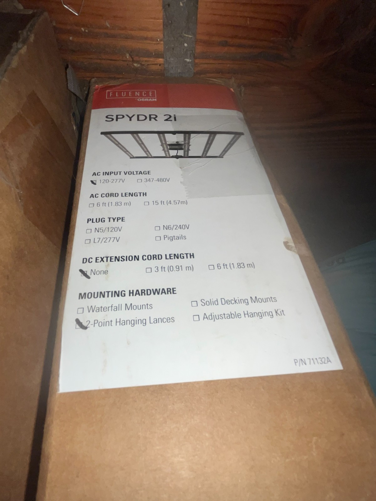 Fluence SPYDR 2i 47" Indoor Grow Light 120v 600W Slightly Used