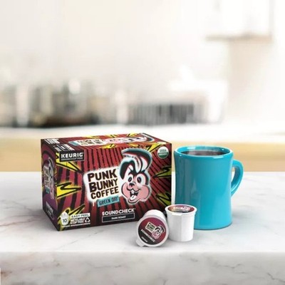 Punk Bunny Coffee Soundcheck Green Day 10 K-cups Dark Roast Pods 2