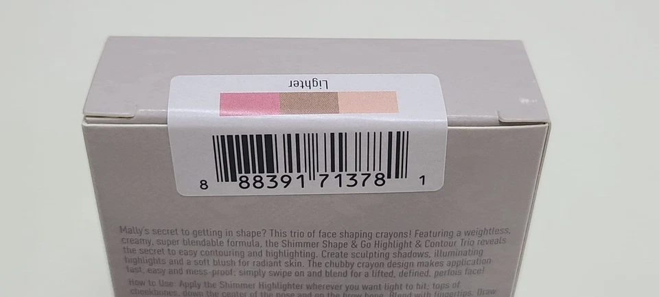 Mally Beauty Shimmer Shape & Go Highlight & Contour Trio Encendedor 3x0,21 OZ Foto 4 de 4