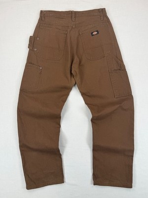 Dickies braune Carpenter Cargo Jeans W30 L30 Workwear Streetwear Retro Preppy