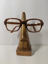 VTG US Military USS Eyeglasses Brown Amber Glasses 4 1/2 - 5 3/4 Frames