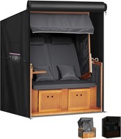 Strandkorb SchutzhüLle Winterfest Wasserdicht Abdeckung 135X105X175Cm 2-Sitzer
