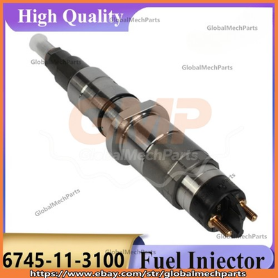 #ad 6745 11 3100 Fuel Injector 6745 11 3102 for 6D114 for Komatsu PC300 8 PC350 8 $155.57