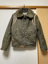 Diesel Men's Size Small Military Jacket with Fur Trim, Vintage Casual Style Used