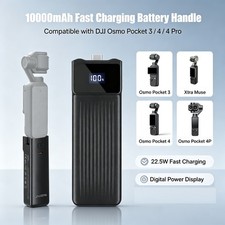 10000mAh Fast Charging Battery Handle for DJI Osmo Pocket 3/4/4 Pro