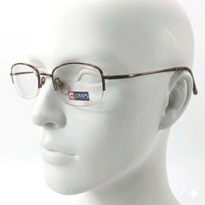 New Chaps Ralph Lauren Eyeglass Frames 138 Brown Half Rim 46/21/145 Preppy Retro