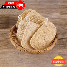 Natural Loofah Exfoliating Body Scrub Bath Sponge Shower Scrubber Luffa Pad Tool