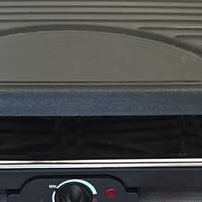 Electric Raclette Grill 1200W Reversible Plate 8 Non-Stick Pans