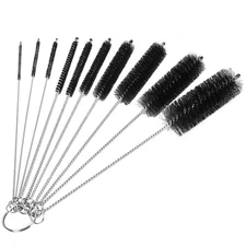 10 Pcs 8 Inch Nylon Tube Brushes Bottle Cleaning Brushes for Narrow Neck Bottles