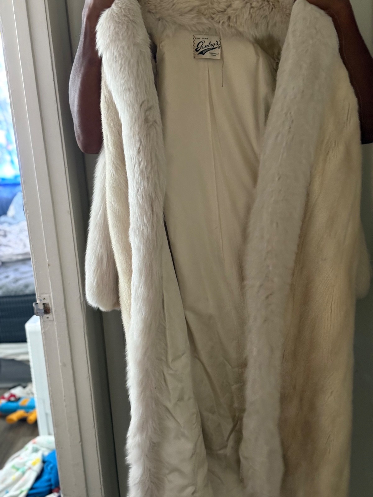 Women’s Vintage Blue Fox Full Length Coat