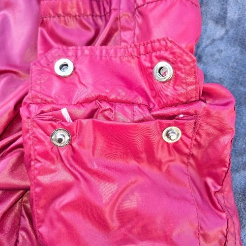 Vintage 80s Nissan Racing Jacket Mens Large Maroon Nylon Windbreaker Pit Coat image 9