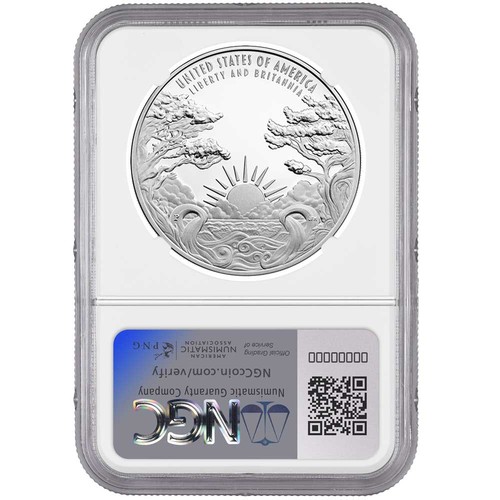 2024-P Proof Liberty & Britannia Silver Medal 1 oz NGC PF70UC FDI American - Picture 2 of 2