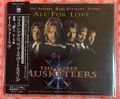 Bryan Adams, Rod Stewart & Sting   All For Love   POCM-1063   Japan CD