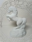 Custom OOAK Mosser White Milk Satin Glass Fenton Unicorn Mould Horse By  JS 2026 — photo 1