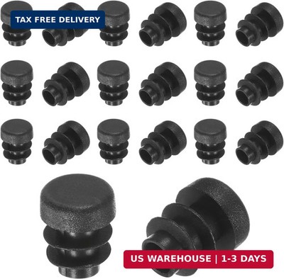 M METERXITY 20-Pack Round Plastic Hole Plugs, 0.5'' (12mm) Plastic Tubing End Cap