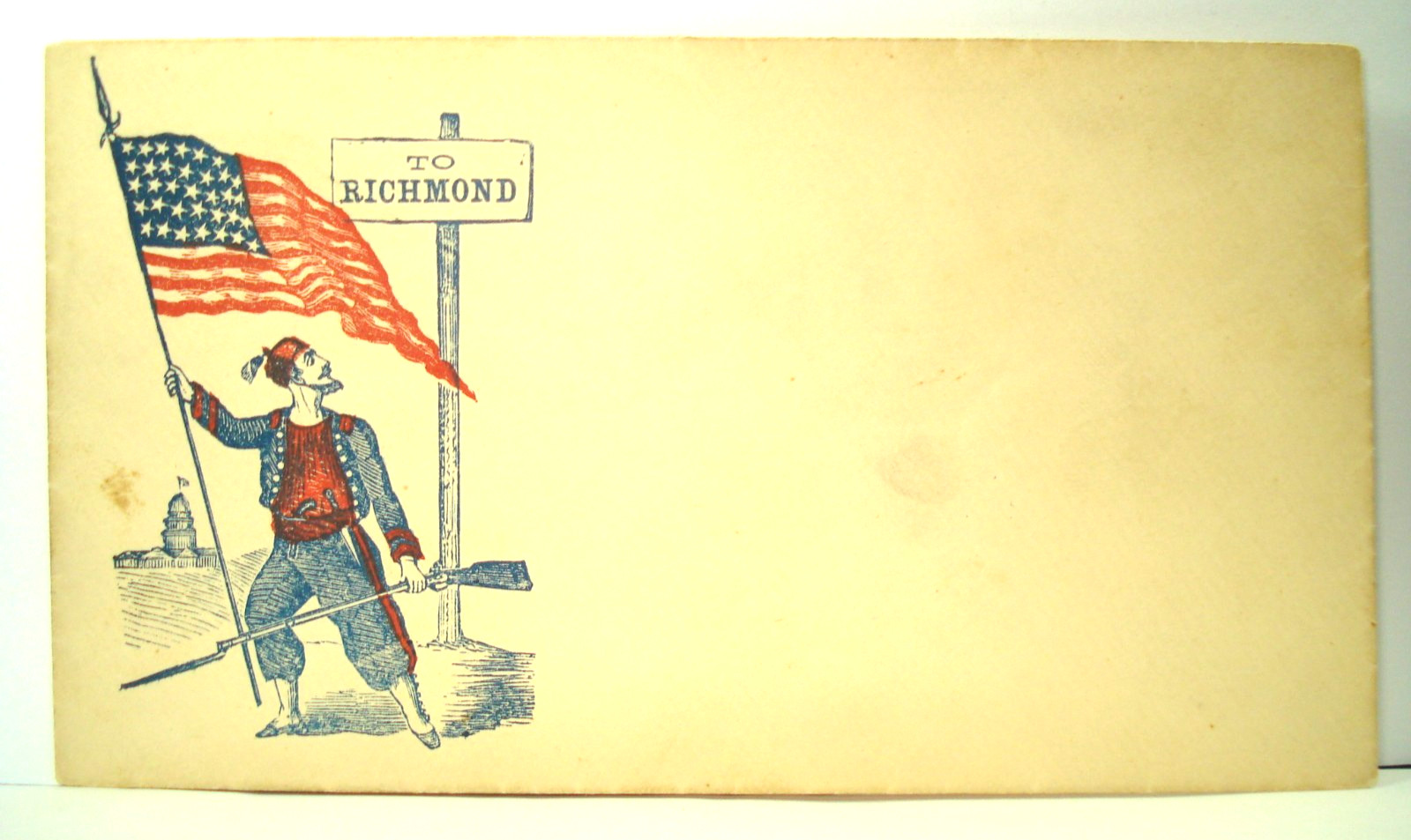 Civil War ZOUAVE SOLDIER & RIFLE Patriotic SAM J ABBOTT 12th NY INFANTRY Cover