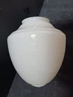 Vintage Art Deco Milk Glass Acorn Pendant Shade  9” Tall 4” Fitter