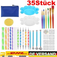 35Er Mandala Dotting Tool Schablone Mandala Rock Punktierung Werkzeuge Set Diy!