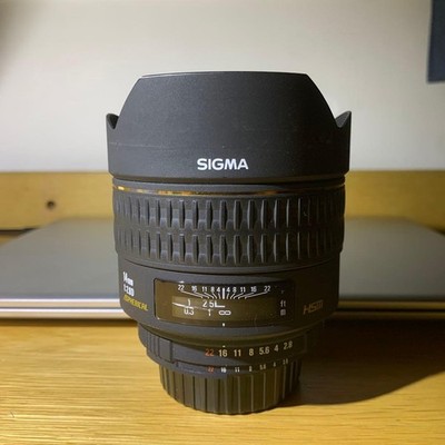 SIGMA 14mm F2.8 Aspherical HSM Lens for Nikon F Mount with Case