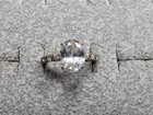 GRANDMA GRABE'S BEAUTIFUL VINTAGE 925 STERLING SILVER CZ 2.87G RING SIZE 6