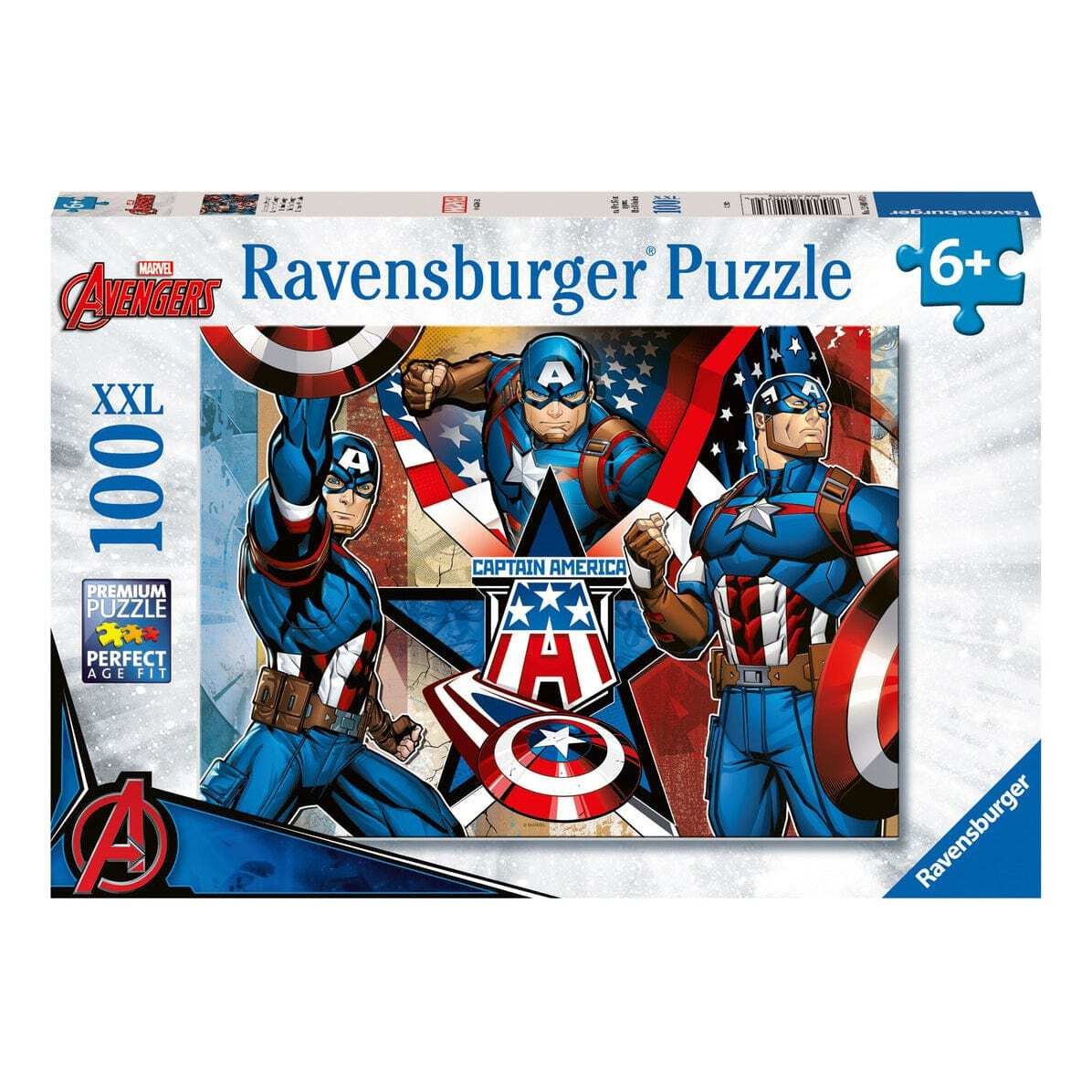Ravensburger Marvel Captain America 100 Piece Jigsaw Puzzle For Marvel Fans And