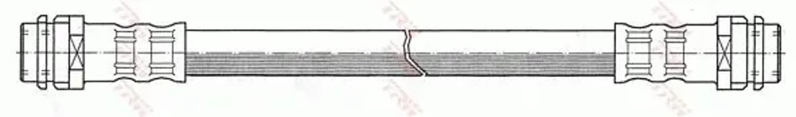 Flexible brake hose with internal thread PHA407 TRW for MERCEDES-BENZ A-CLASS