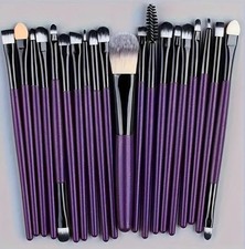 20 PC Make Up Brushes Set Eyeshadow Eyeliner Lip Powder Foundation Blusher Tool