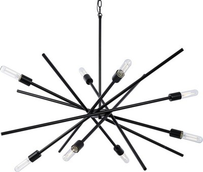 Progress Lighting P400109 Astra 8 Light 42''W Abstract Pendant - Black