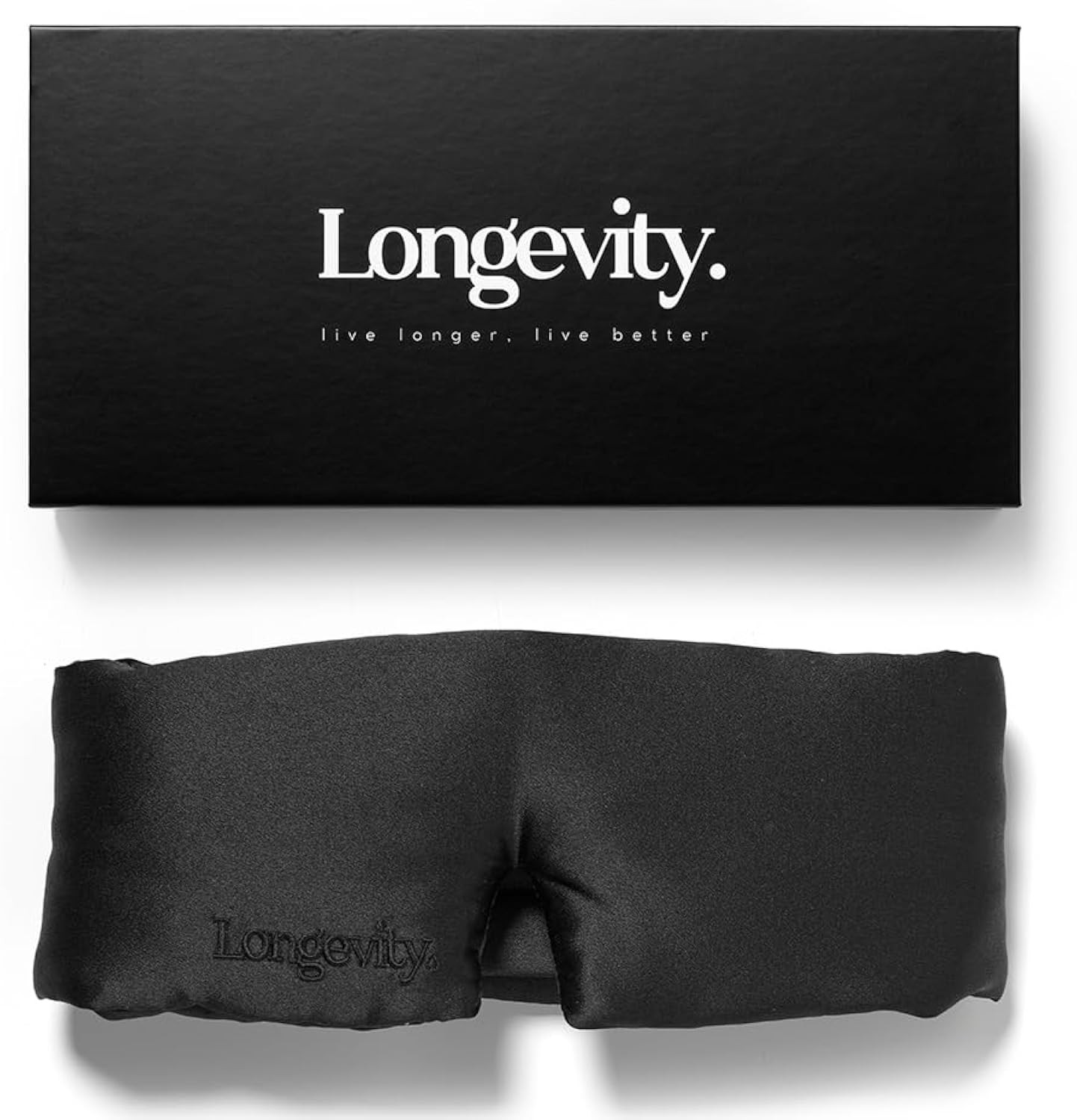 100% Mulberry Silk Sleep Mask for Women Men, Blackout Bio-Contoured Eye Mask