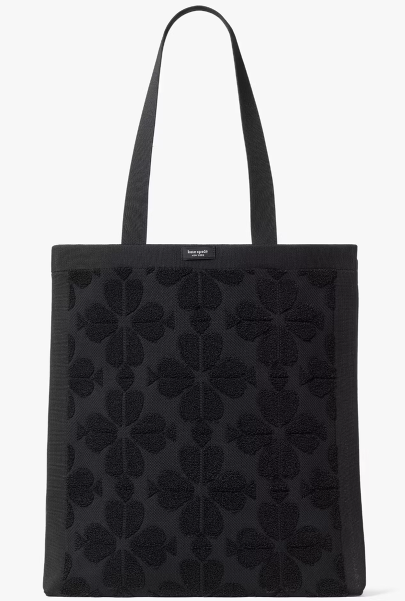 Kate Spade Brooke Black Terry Carryall Extra Large Tote Bag KL836