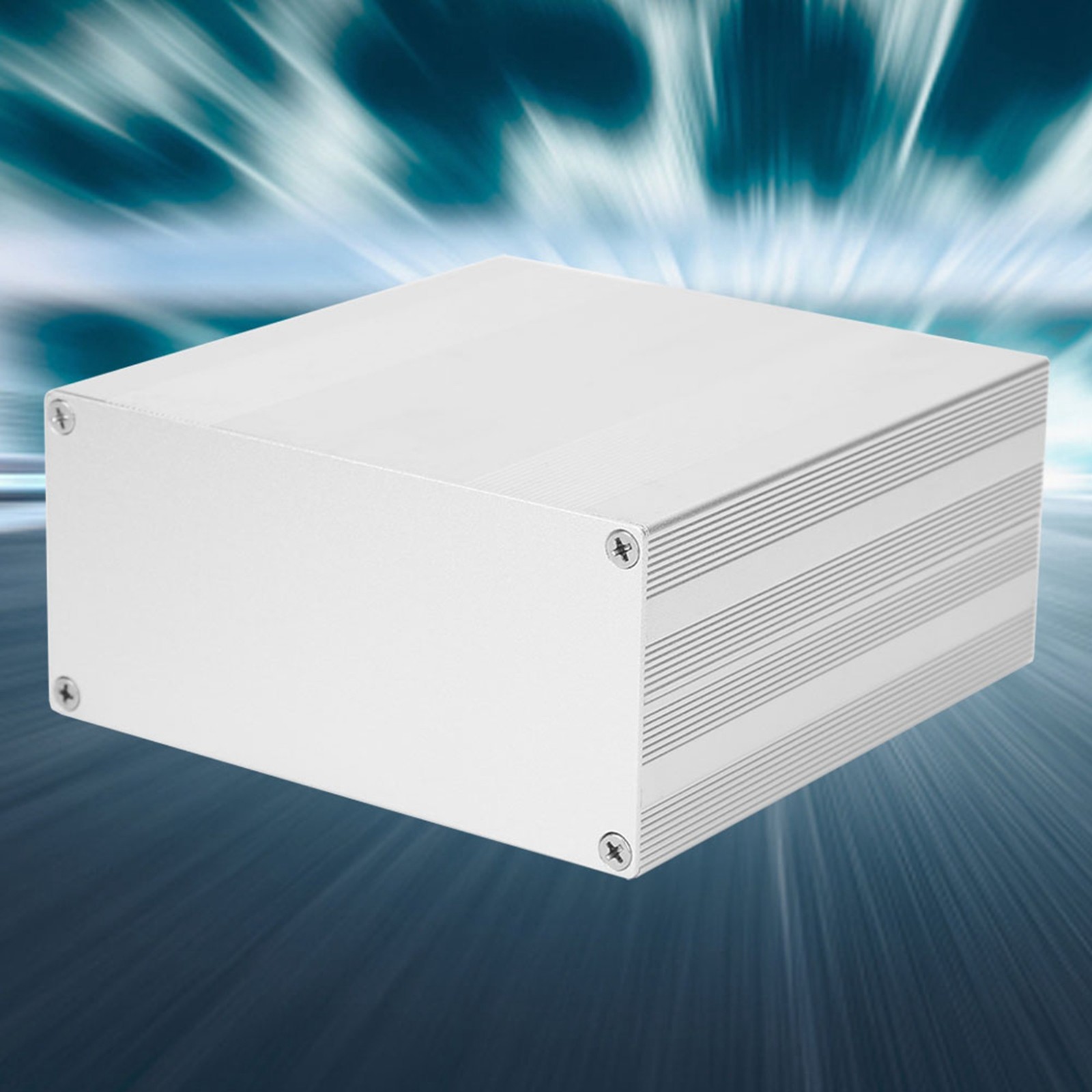 Aluminum Project Box Matte Silver Enclosure Case GPS Analyzer HIFI Amplifier