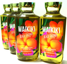 Gel de ducha Bath Body Works WAIKIKI BEACH COCO, 10 fl. oz,, NUEVO x 4