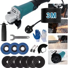 Heavy Duty 2000W Electric Angle Grinder 125mm Corded Cutting Grinding 230V UK