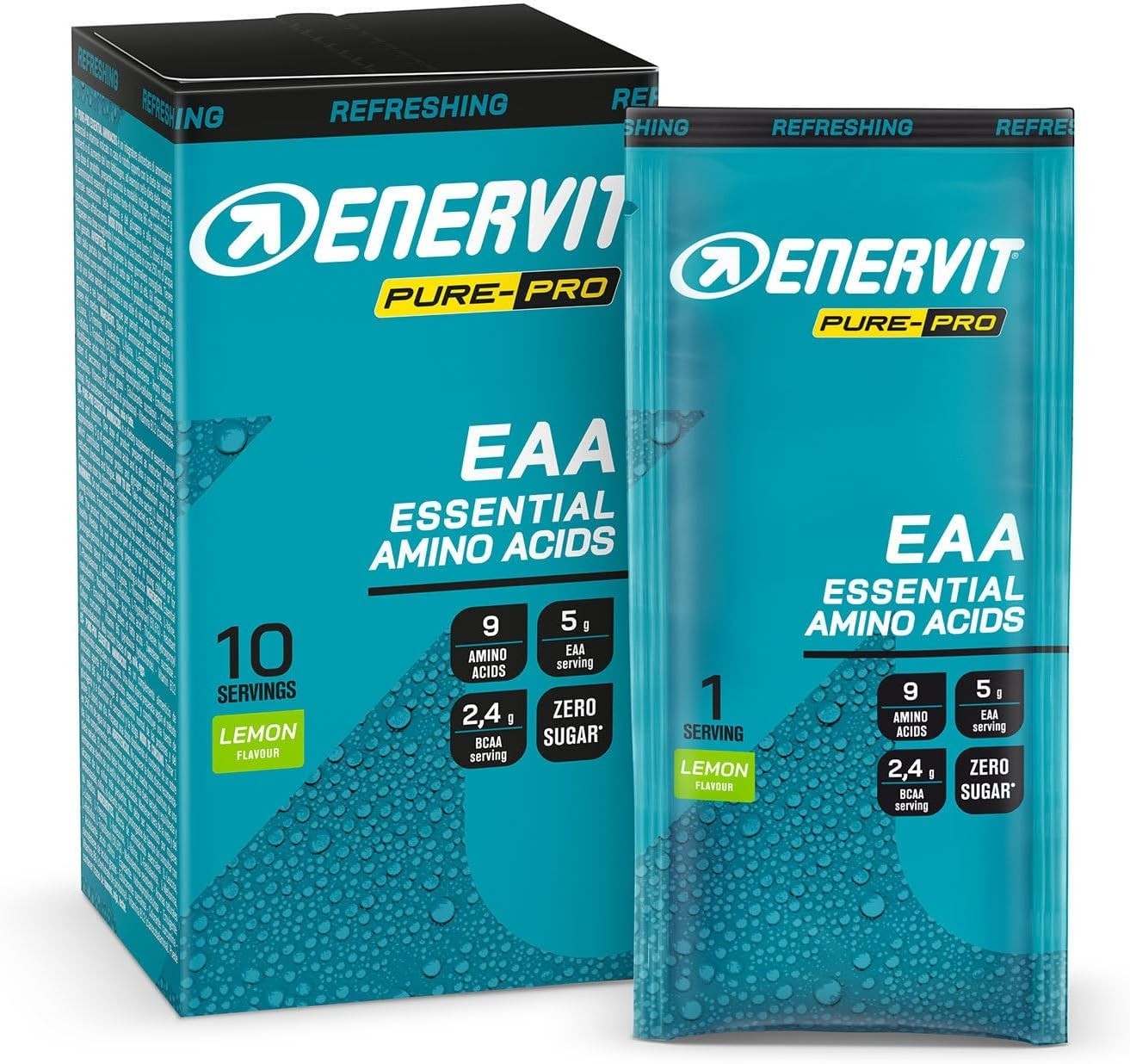 Enervit Pure Pro EAA Essentials Aminoacids Kit Risparmio 20 Bustine 10g Limone