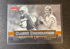 2004 Fleer Tradition Classic Brett Favre Phillips Rivers 4/250 JSY # Rookie Rc