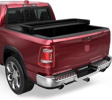 Soft Tri Truck Bed Tonneau Cover Compatible For 2009-2025 Dodge Ram 1500 Fleetsi